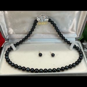 Akoya Black Pearl Set|Mother’sDay Gift| Party Gift